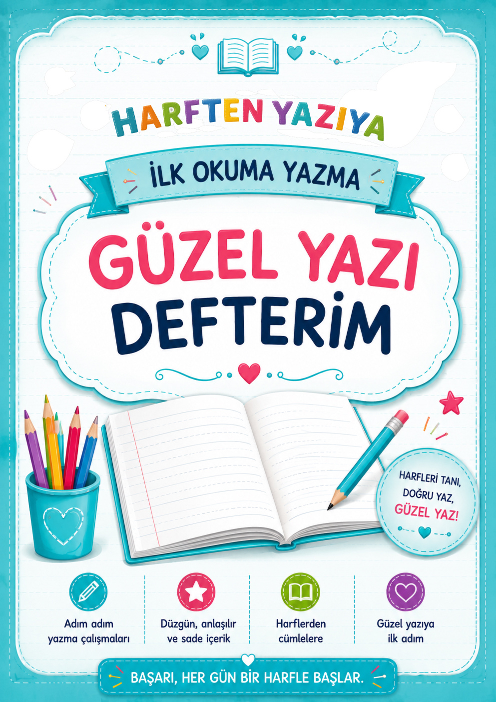 Harften Yazıya İlk Okuma Yazma Defterim